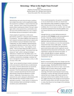Retesting:  What is the Right Time Period?