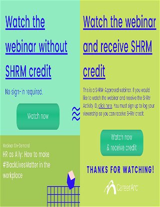 SHRM-Approved Webinar: HR as Ally - How to make #BlackLivesMatter in the workplace