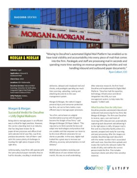 Morgan & Morgan Case Study: Digital Mailroom