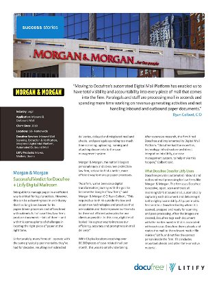 Morgan & Morgan Case Study: Digital Mailroom