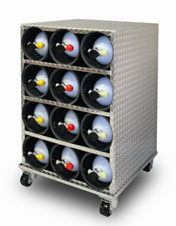 SCBA Cylinder Storage Rack-Cart