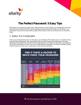 The Perfect Password: 5 Easy Tips