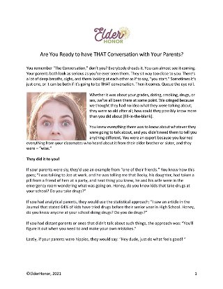 Are You Ready to have THAT Conversation with Your Parents?