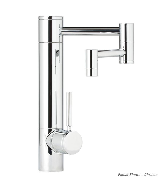 Hunley Kitchen Faucet - 12" Articulated Spout