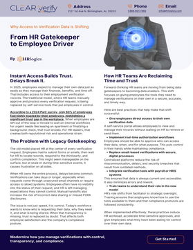 From HR Gatekeeper to Employee Driver | Why Access to Verification Data Is Shifting