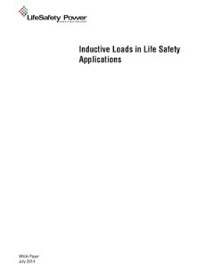 Inductive Loads in Life Safety Applications