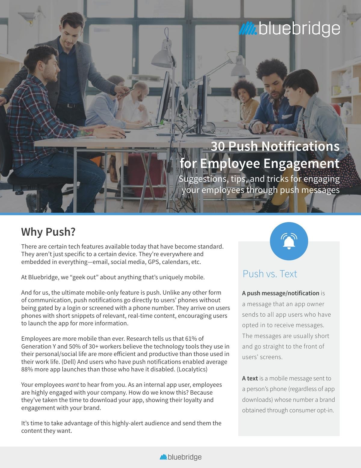 30 Push Notifications for Employee Engagement