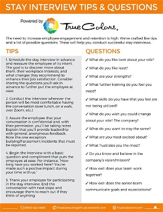 Stay Interview Tips & Questions