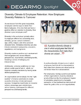 Diversity Climate & Employee Retention: How Employee Diversity Relates to Turnover