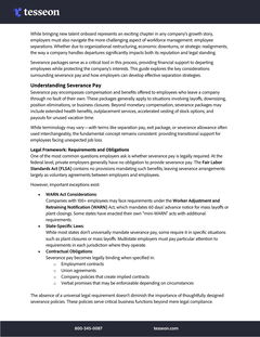 Employer's Guide to Severance Pay