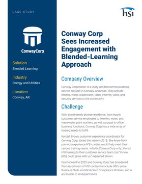 [Case Study] HSI | Conway Corp Sees Increased Engagement with Blended-Learning Approach