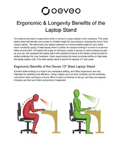 Ergonomic Benefits of the Laptop Stand