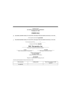Quarterly Report Pursuant to Sections 13 or 15(d)