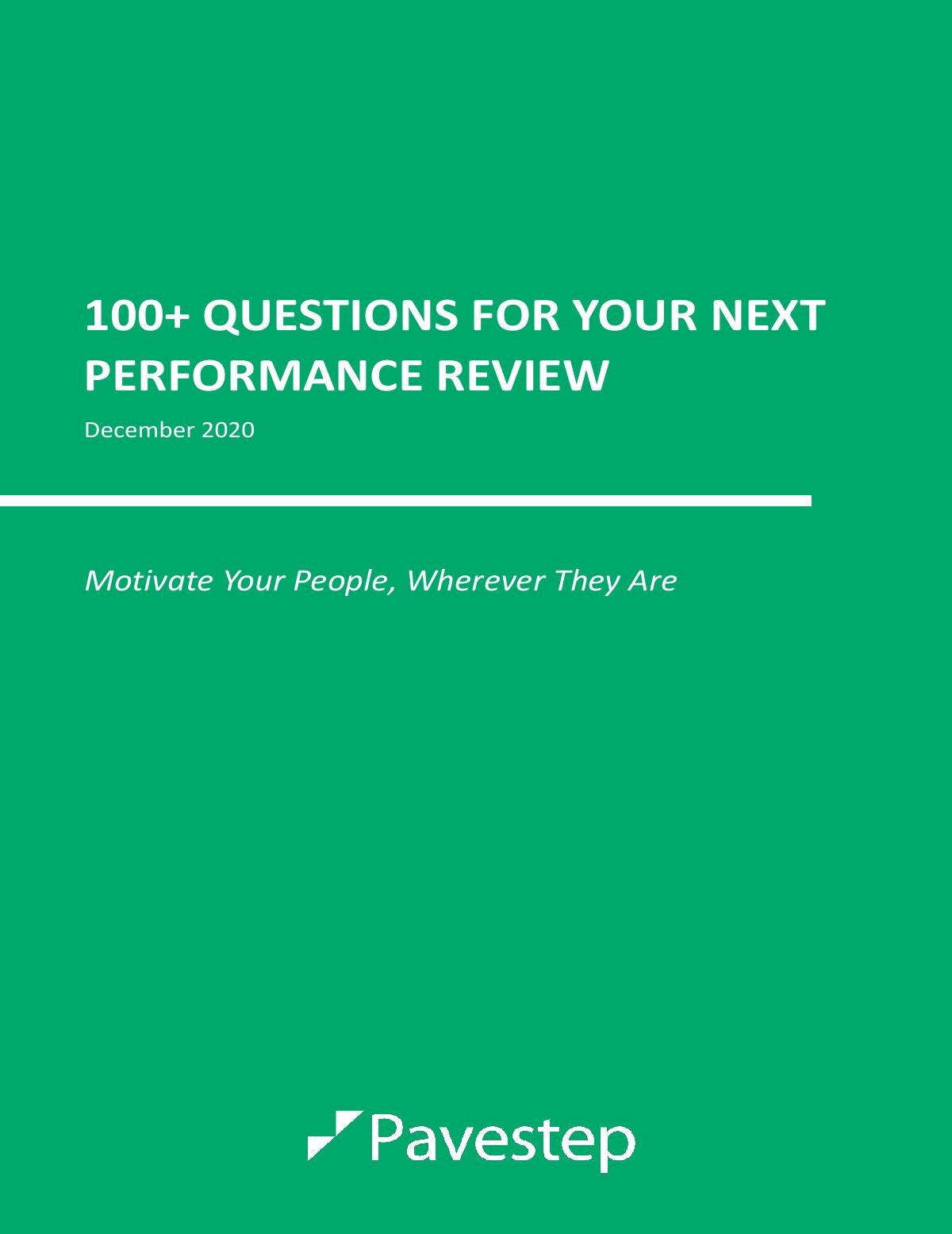 100+ Questions to Ask in Your Next Performance Review