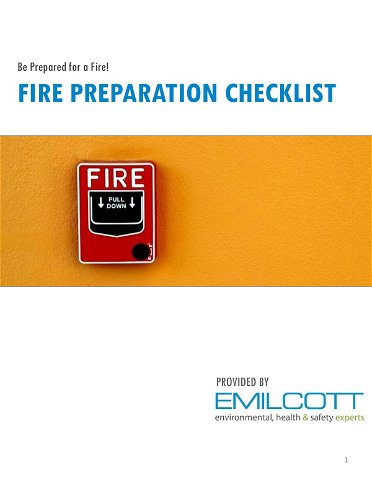 Fire Preparation Checklist 