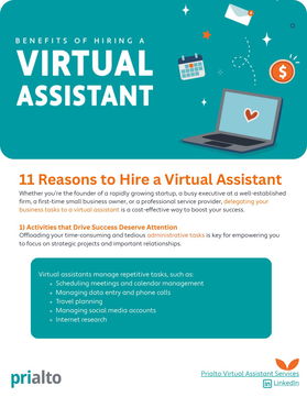 11 Reasons to Hire a Virtual Assistant