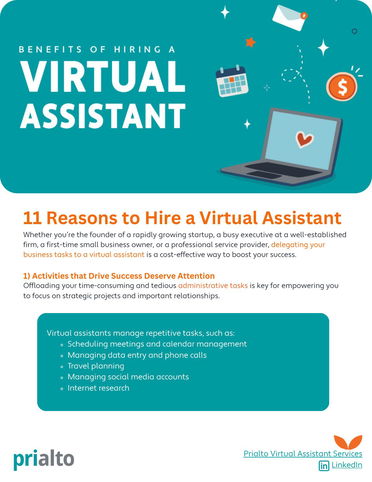 11 Reasons to Hire a Virtual Assistant