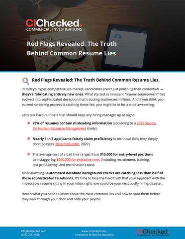 Red Flags Revealed: The Truth Behind Common Resume Lies