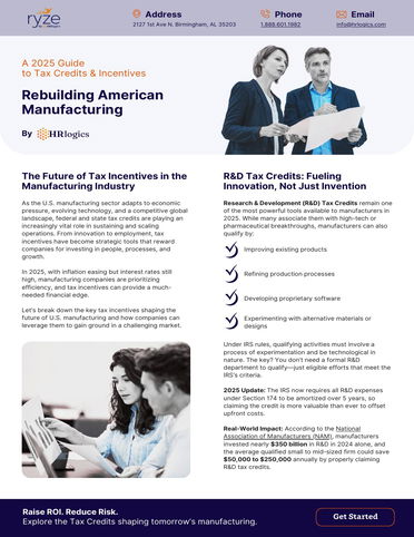 Rebuilding American Manufacturing: A 2025 Guide to Tax Credits & Incentives