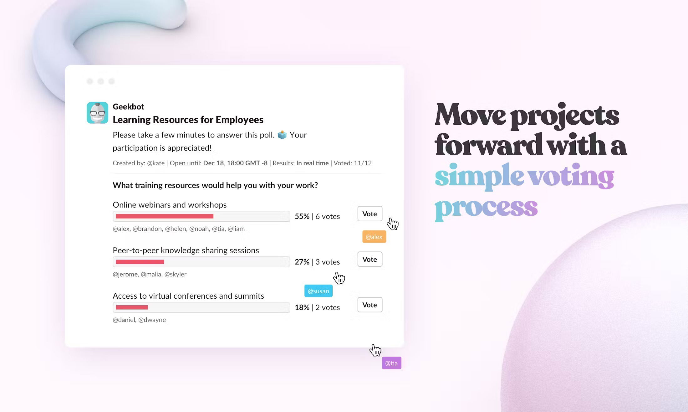 Geekbot Polls