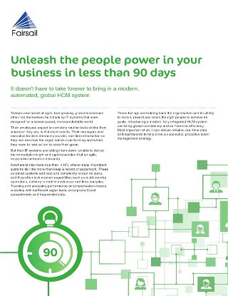 Unleash the people power of your business in less than 90 days 
