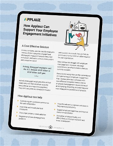 How Applauz Can Support Your Employee Engagement Initiatives