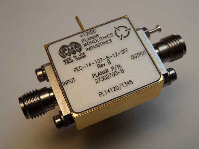 PEC-14-127-8-12-SFF Rev B Wide Band Front End Amplifier 