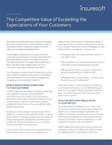 The Competitive Value of Exceeding the Expectations of Your Customers