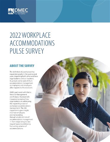 DMEC Workplace Accommodations Pulse Survey Results