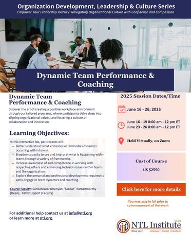 Organization Development, Leadership & Culture Series.