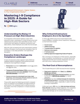 Mastering I‑9 Compliance in 2025: A Guide for High-Risk Sectors