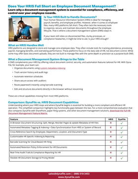 Does Your HRIS Fall Short on Employee Document Management?