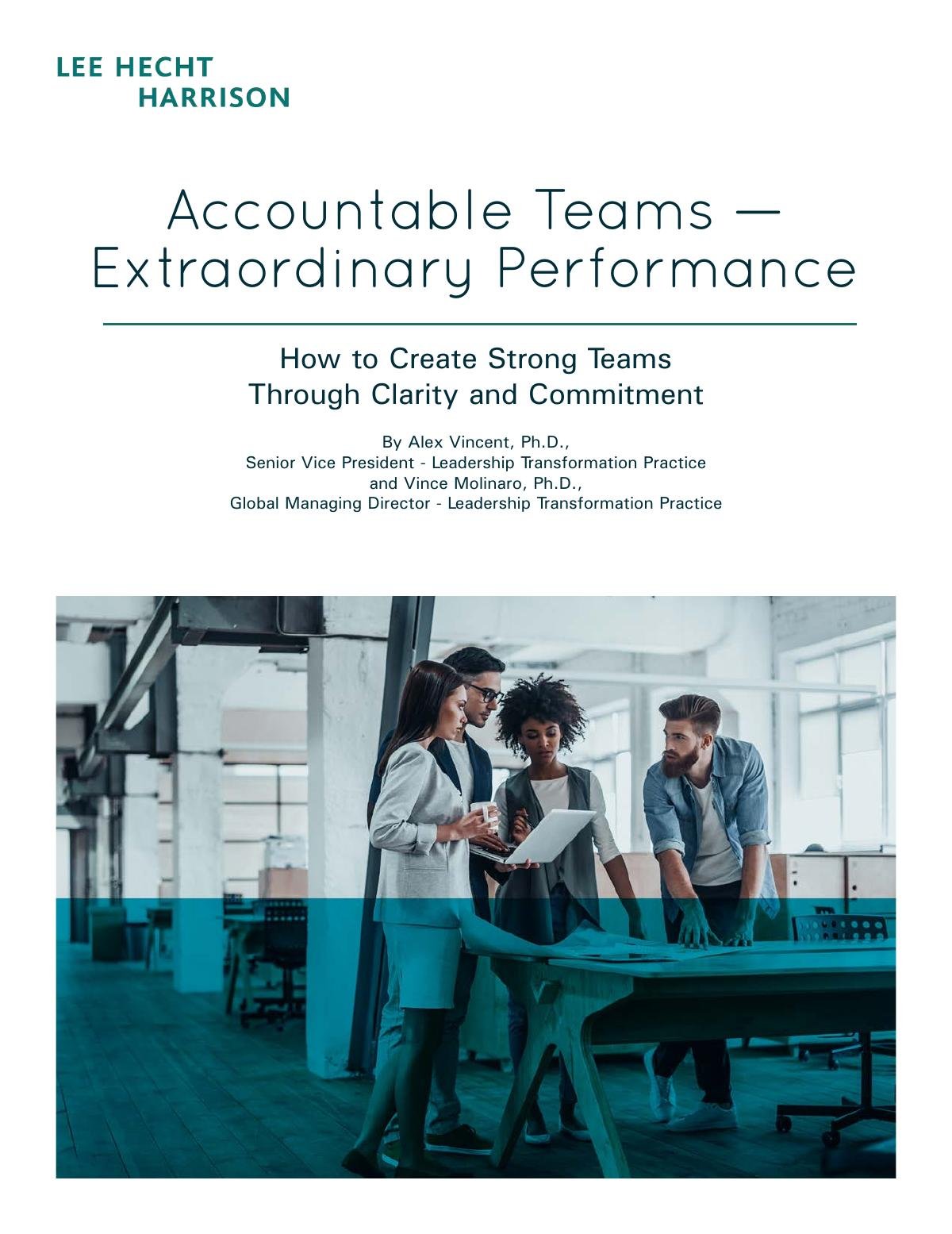 Accountable Teams, Extraordinary Performance