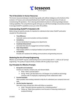 ChatGPT for HR