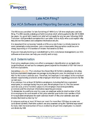 Late Filing ACA?