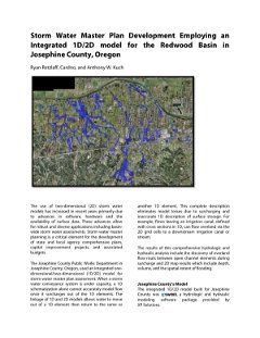 Storm Water Master Plan for Josephine County, Oregon — a Case Study