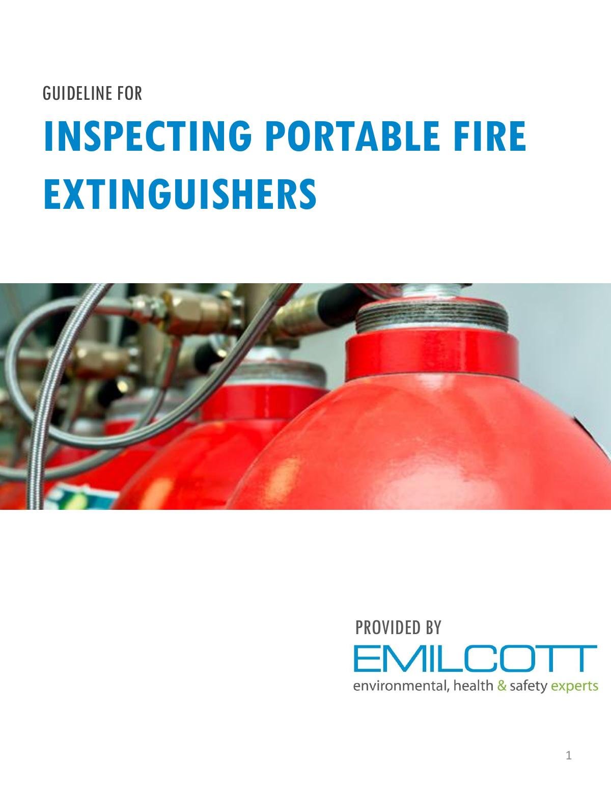 Guideline for Inspecting Portable Fire Extinguishers for OSHA Requirements