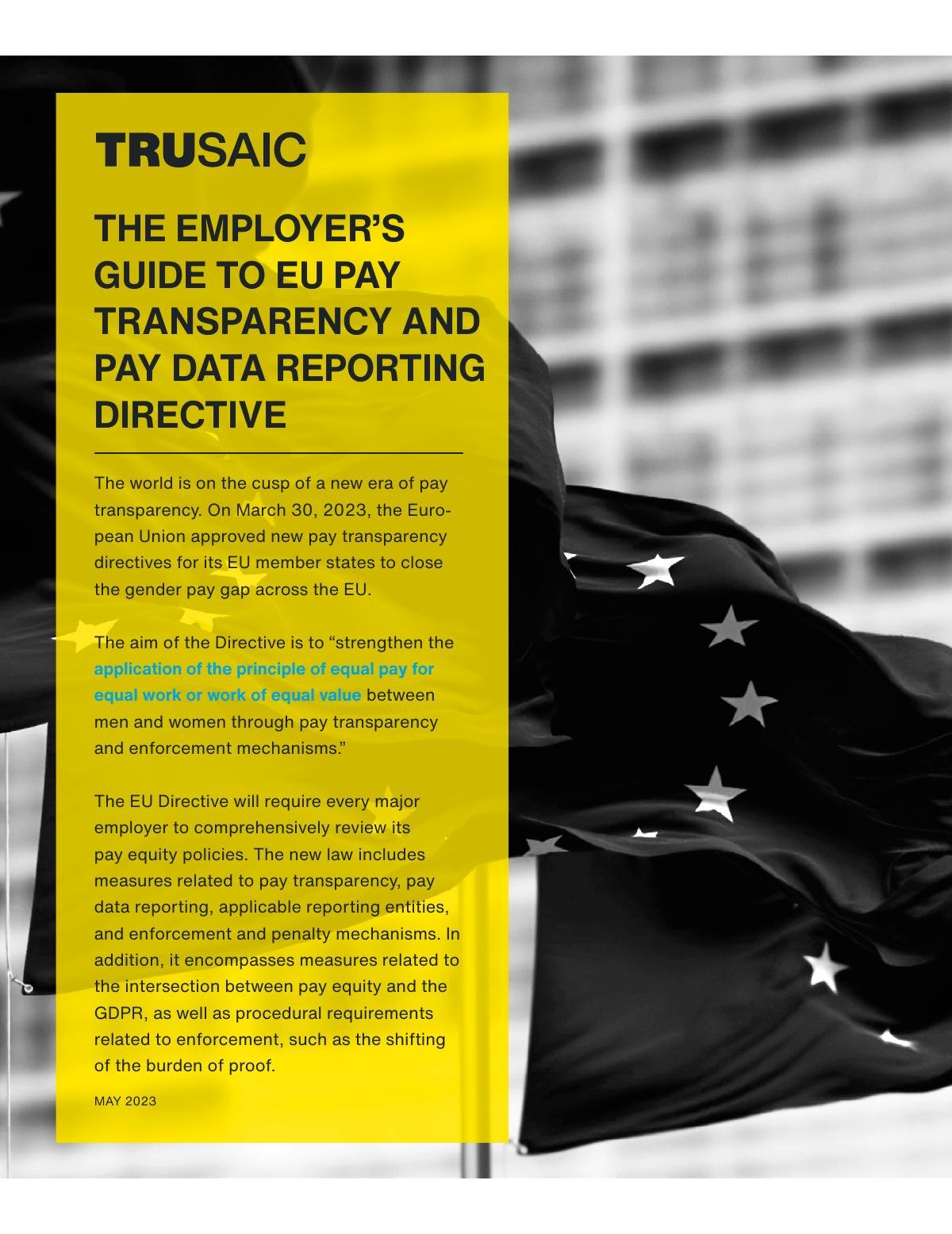 The Employer's Guide To EU Pay Transparency and Pay Reporting Directive