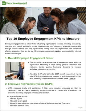 Top 10 Employee Engagement KPIs to Measure