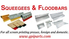 Squeegees and Floodbars - for ALL MACHINES