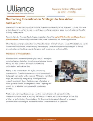 Overcoming Procrastination: Strategies to Take Action and Execute