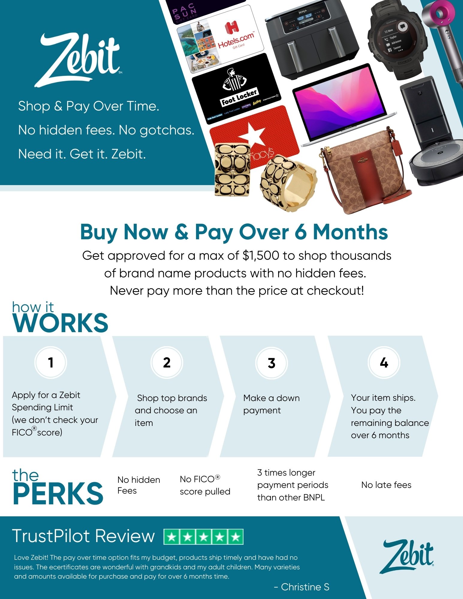Zebit Marketplace - Shop & Pay Over Time