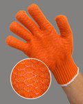 Orange safety gloves