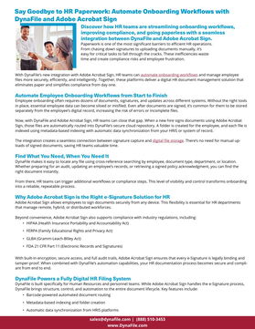 Say Goodbye to HR Paperwork: Automate Onboarding Workflows with DynaFile and Adobe Acrobat Sign