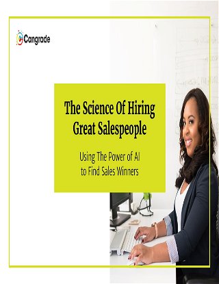 The Science Of Hiring Great Salespeople Using the Power of AI