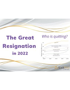 Great Resignation Infographic Part 2: "Who is quitting?"
