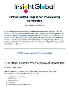 4 Potential Red Flags When Interviewing Candidates