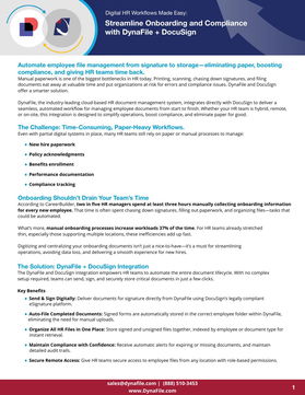 Digital HR Workflows Made Easy: Streamline Onboarding and Compliance with DynaFile + DocuSign