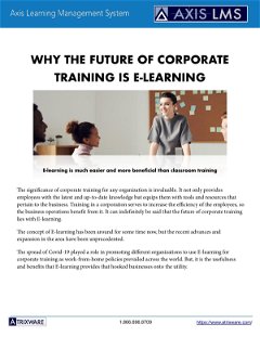 Why the Future of Corporate Training is E-Learning