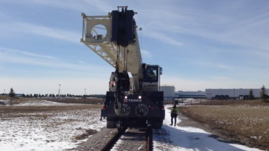 Terex RT335 - RT550 35-55 Ton Crane Railcar Mover